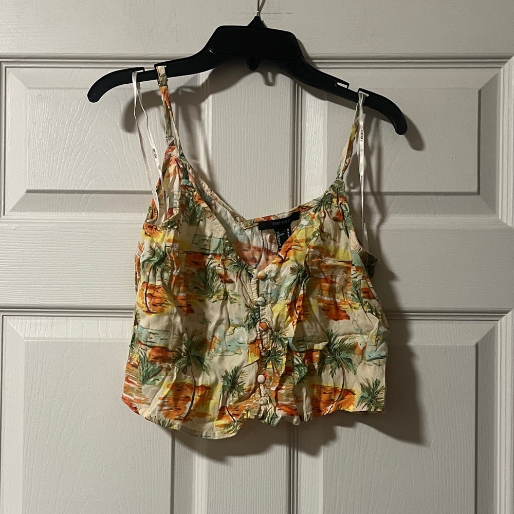 Forever 21 Multicolor Tropical Camisole